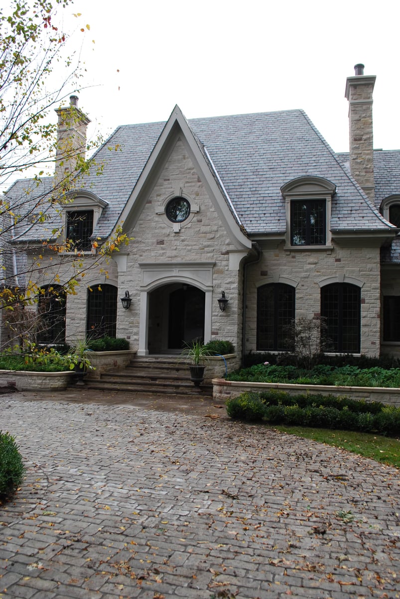 Cobble stone driveway
