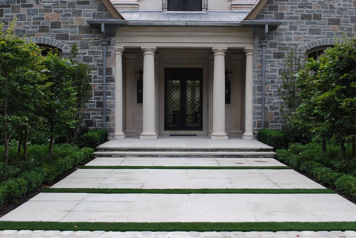 Main Entry with grass insert