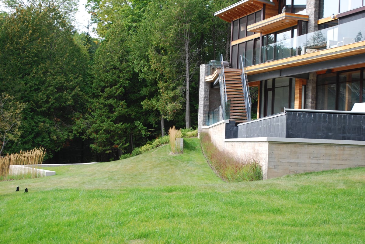 pool, grading and grasses-1